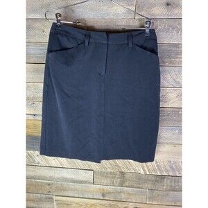 Massini Women's Black Stretch Pencil Skirt Size 10 Knee Length Business Casual